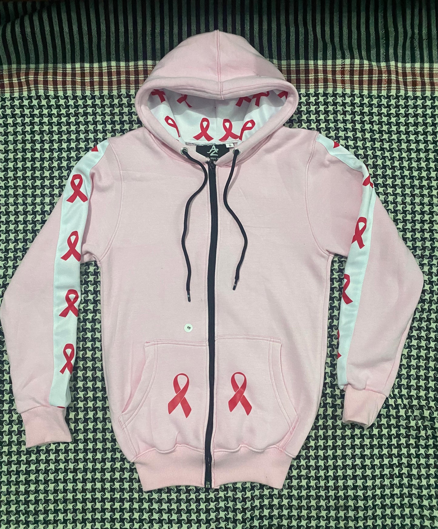 AZ Full Zip up sweatsuit (breast cancer edition)