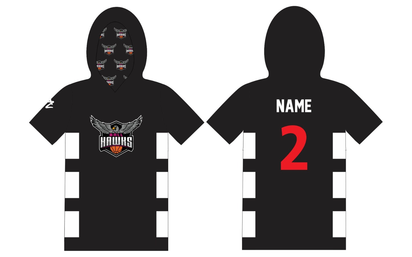 Ballhawks Shootingshirt witn hoodie Performance T-shirts