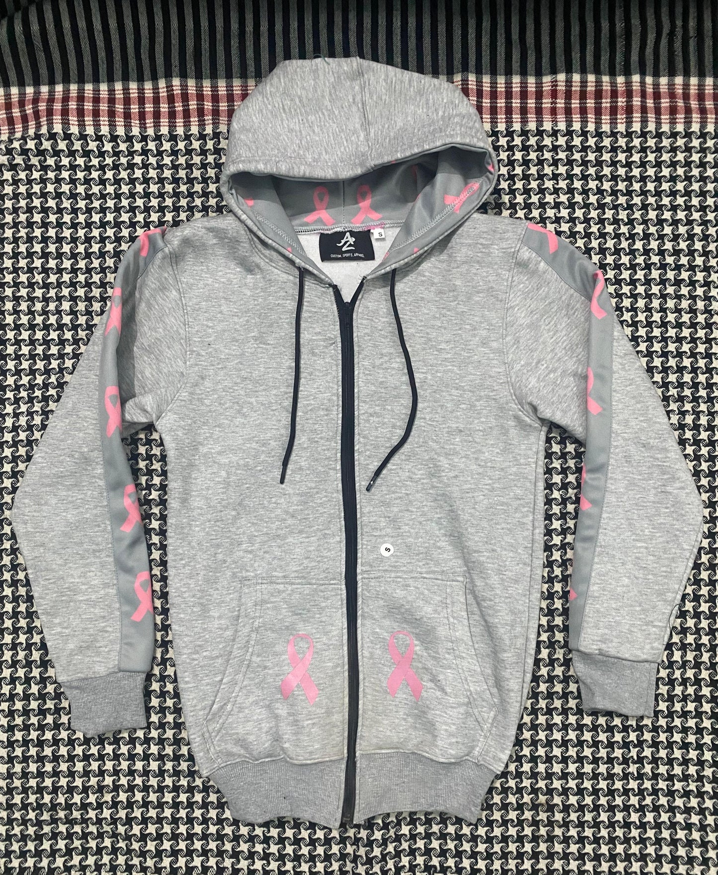 AZ Full Zip up sweatsuit (breast cancer edition)